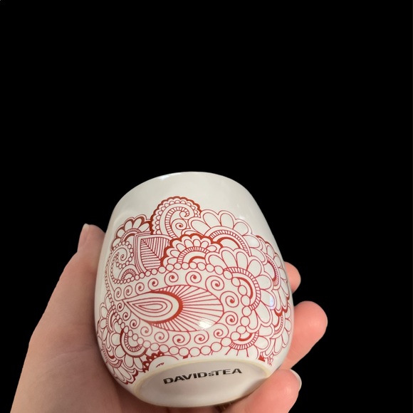 David’s Tea Paisley Fuchsia Bubble Tea cups 8oz - Picture 3 of 6